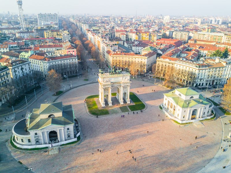 Veduta di Milano dall’alto